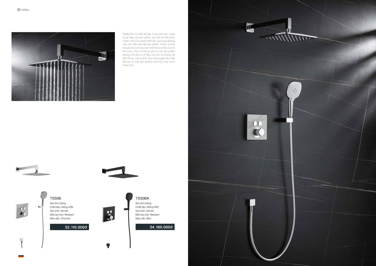 Thiết bị vệ sinh MUHLER Catalogue và Bảng giá mới nhất /Page 44